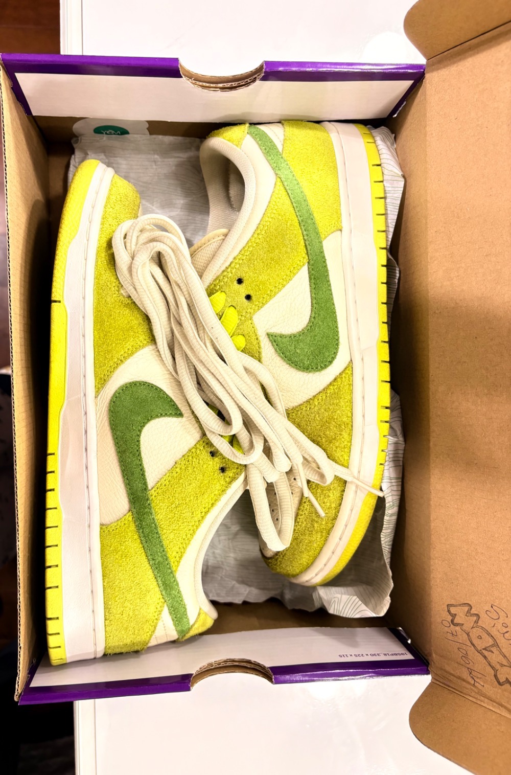 Nike SB Dunk Low Pro Sour Apple — 42, Usado