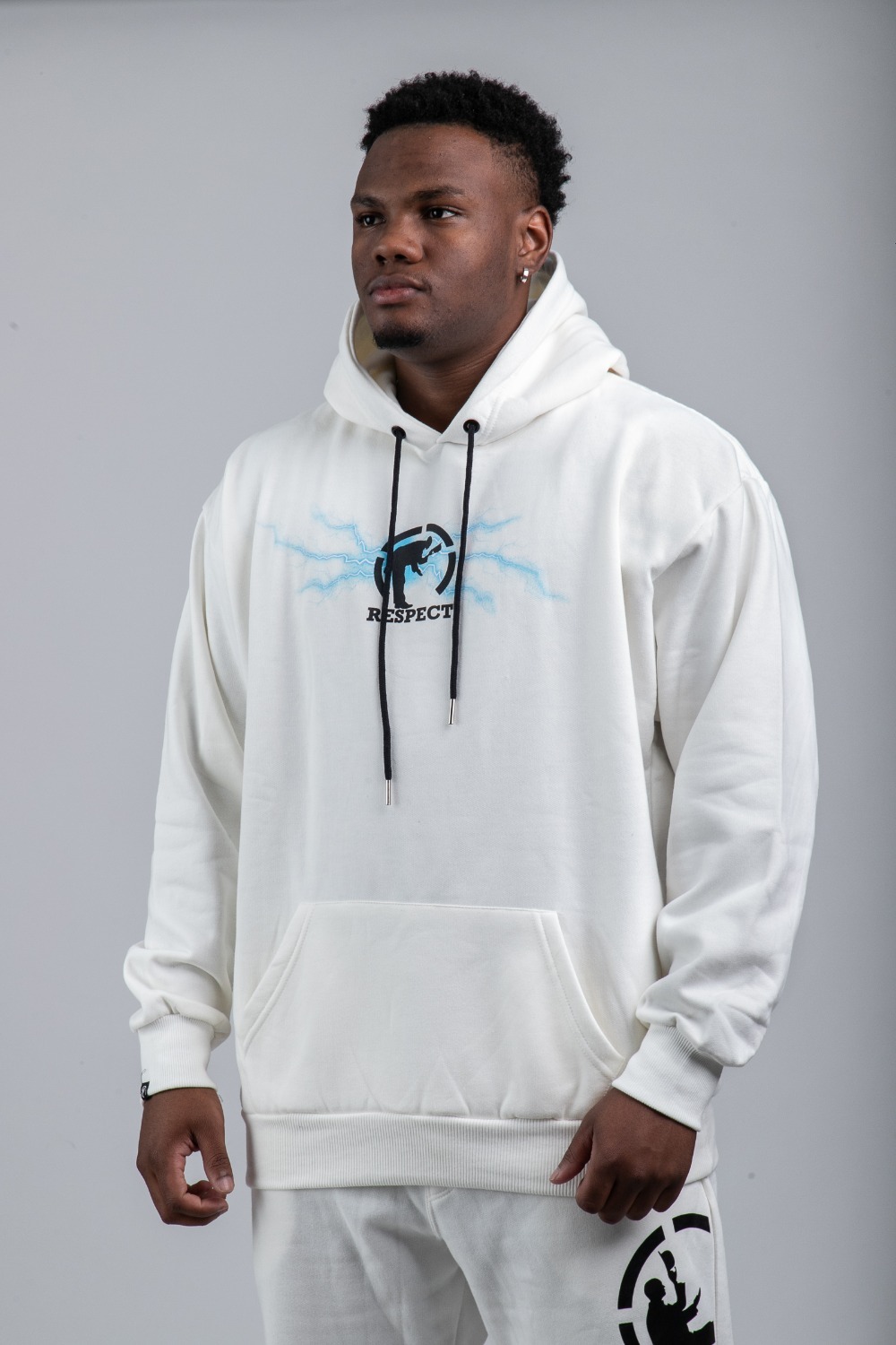 Moletom Respect Thunder Off-White — P / M / G / XG / XXG / 3XG, Novo