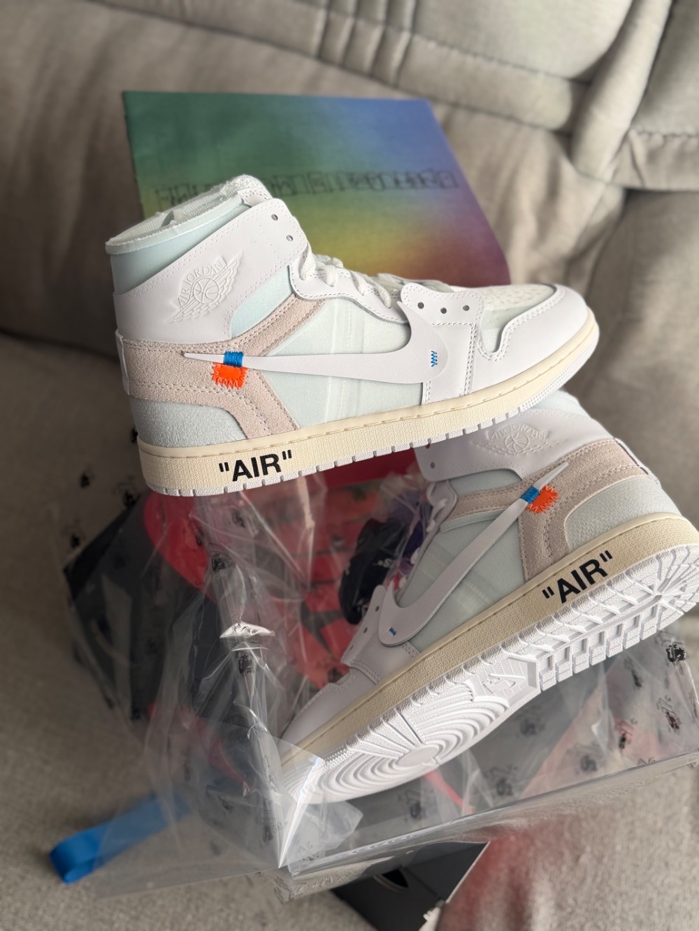 Virgil Abloh Archive x Air Jordan 1 High Retro Alaska (2026) — 39, Novo