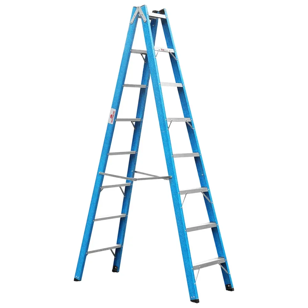 Escada de Fibra Dupla com 6 Degraus 1,80m Worker