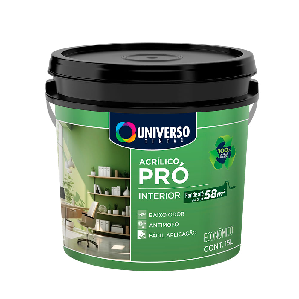 Tinta Acrilico Pro Marfim Balde 15 Litros Universo