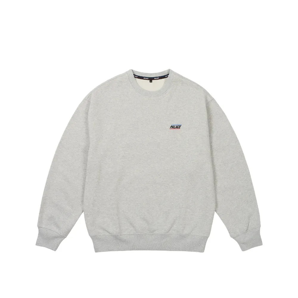 Moletom Palace Basically a Crew Grey Marl — G / XG, Novo