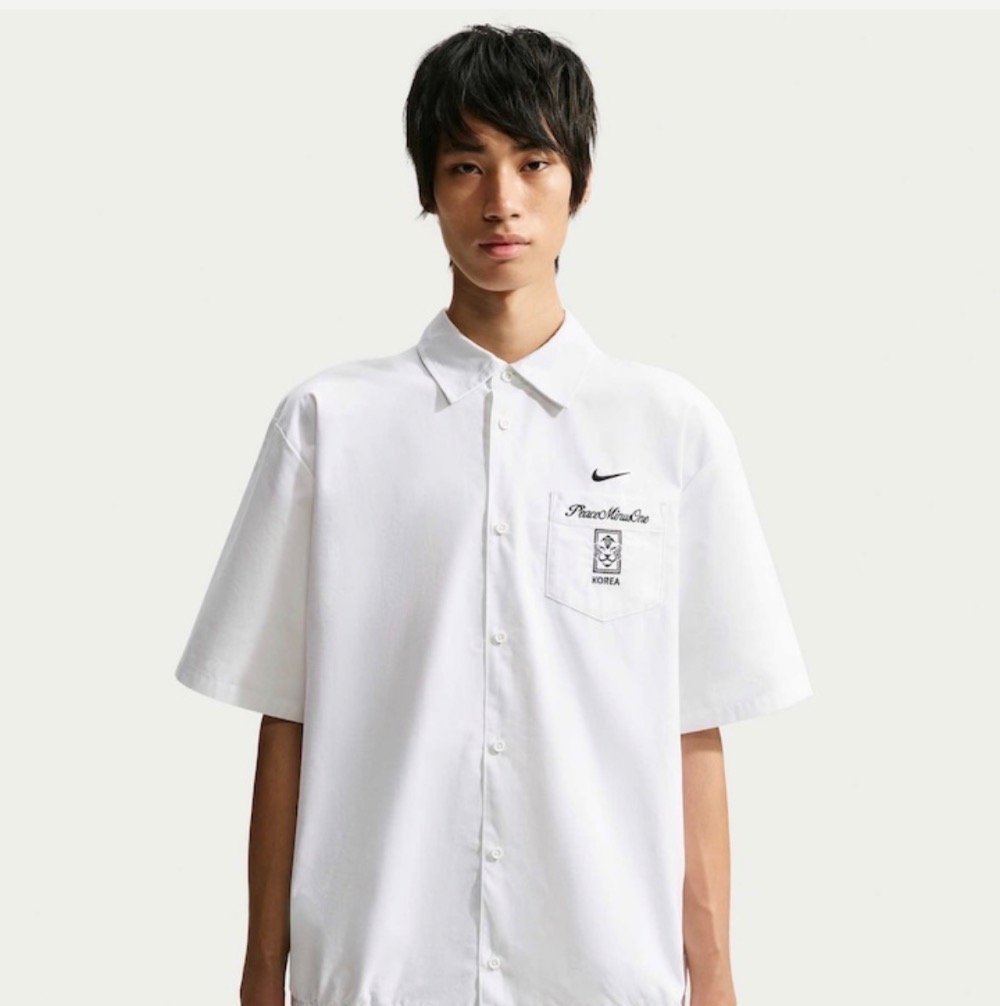 PEACEMINUSONE x South Korea x Nike Camisa Short Sleeve White — M, Novo