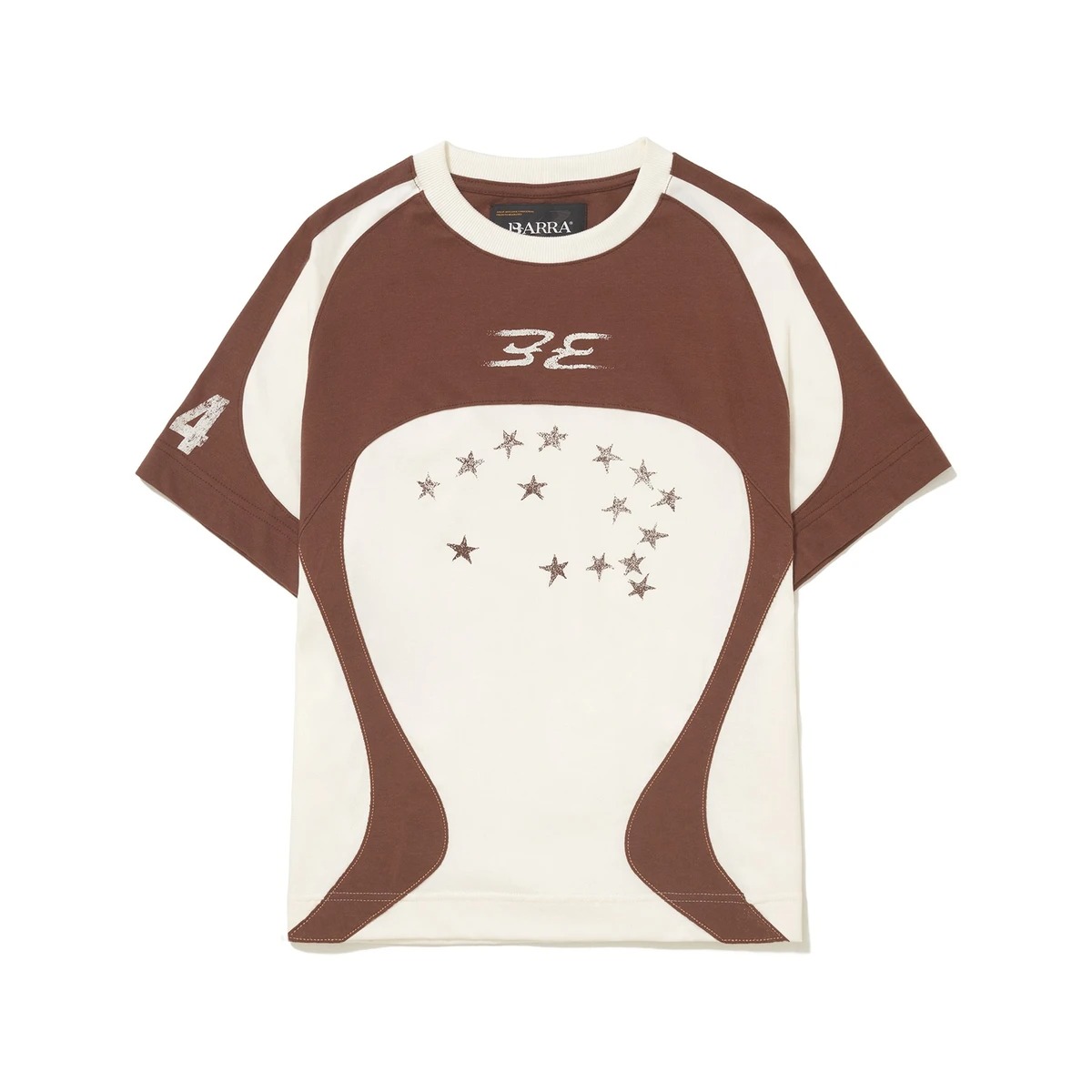 Camiseta Barra Crew Recortada Constelação Off White — P, Novo