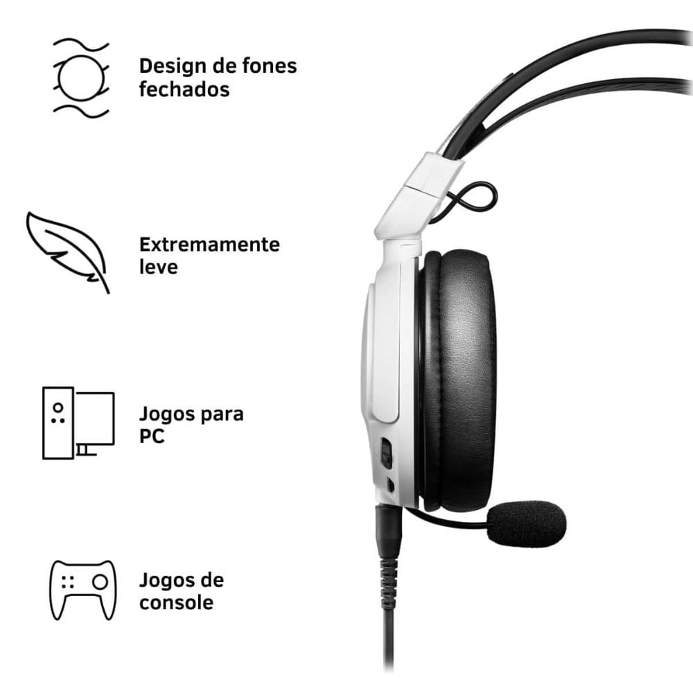 Foto 2 de Headset Gamer Audio-Technica ATH-GL3WH Closed-Back Branco