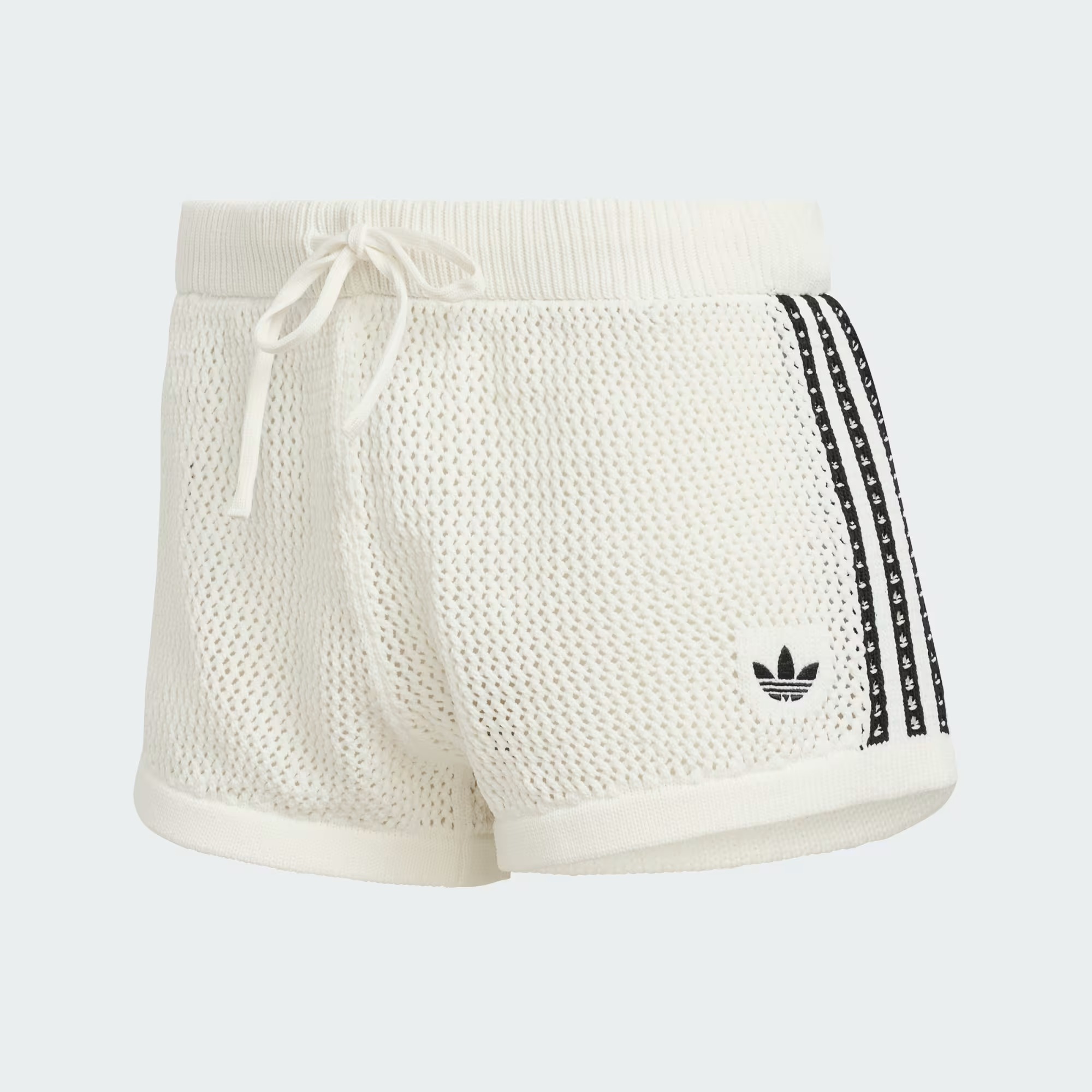 Shorts adidas Crochê Off White — G, Novo