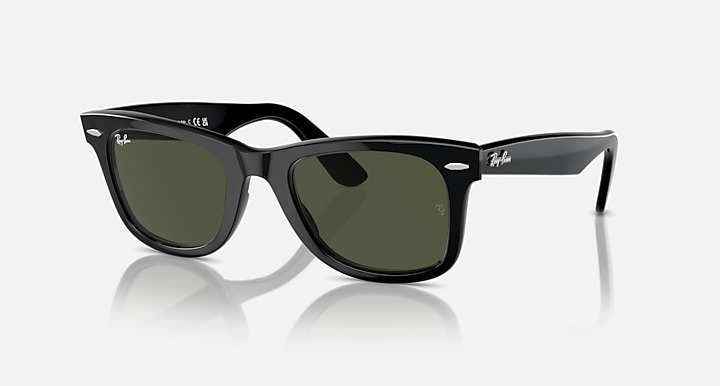 Ray-Ban Óculos De Sol Original Wayfarer Classic - Quadro Preto Lente Verde 50-22