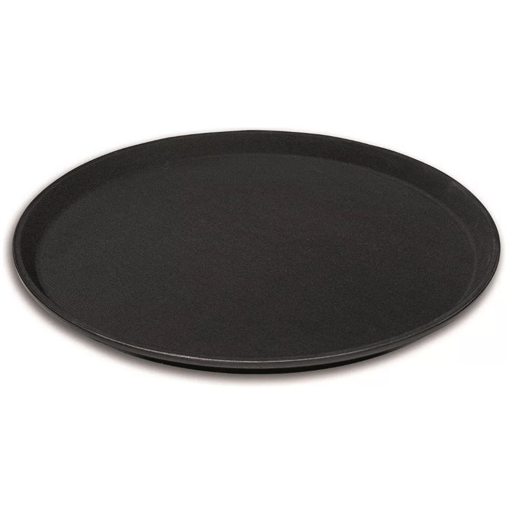 Bandeja Antiderrapante Preta 40Cm - Hércules