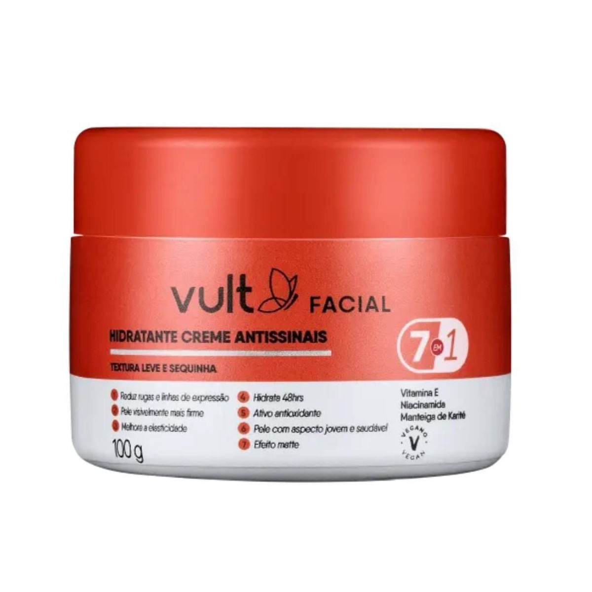 Vult Creme Facial Hidratante Antissinais 7 em 1 100g (7899852020211)