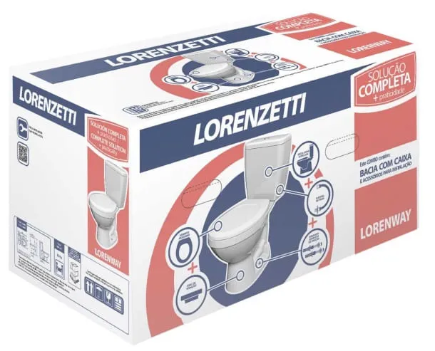 COMBO BACIA C/ CAIXA WAY BR LORENZETTI - 7720008
