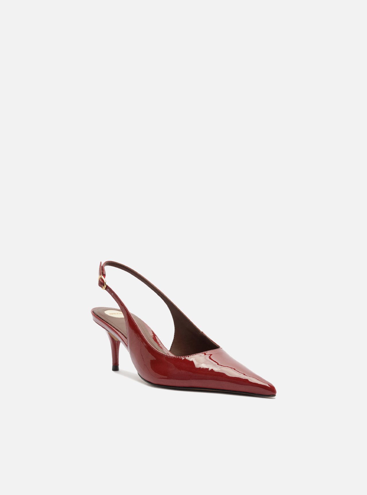 Foto 2 de Scarpin Vermelho Salto Fino Slingback