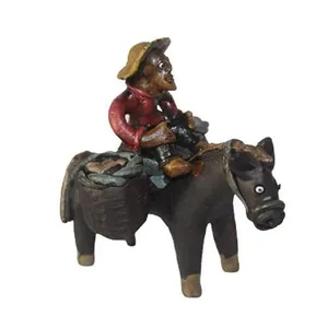 Burrinho com Homem Vermelho