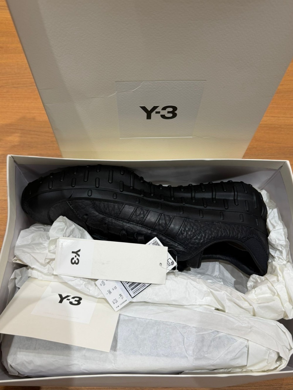 Y-3 x adidas GR.1P Triple Black — 42.5, Novo