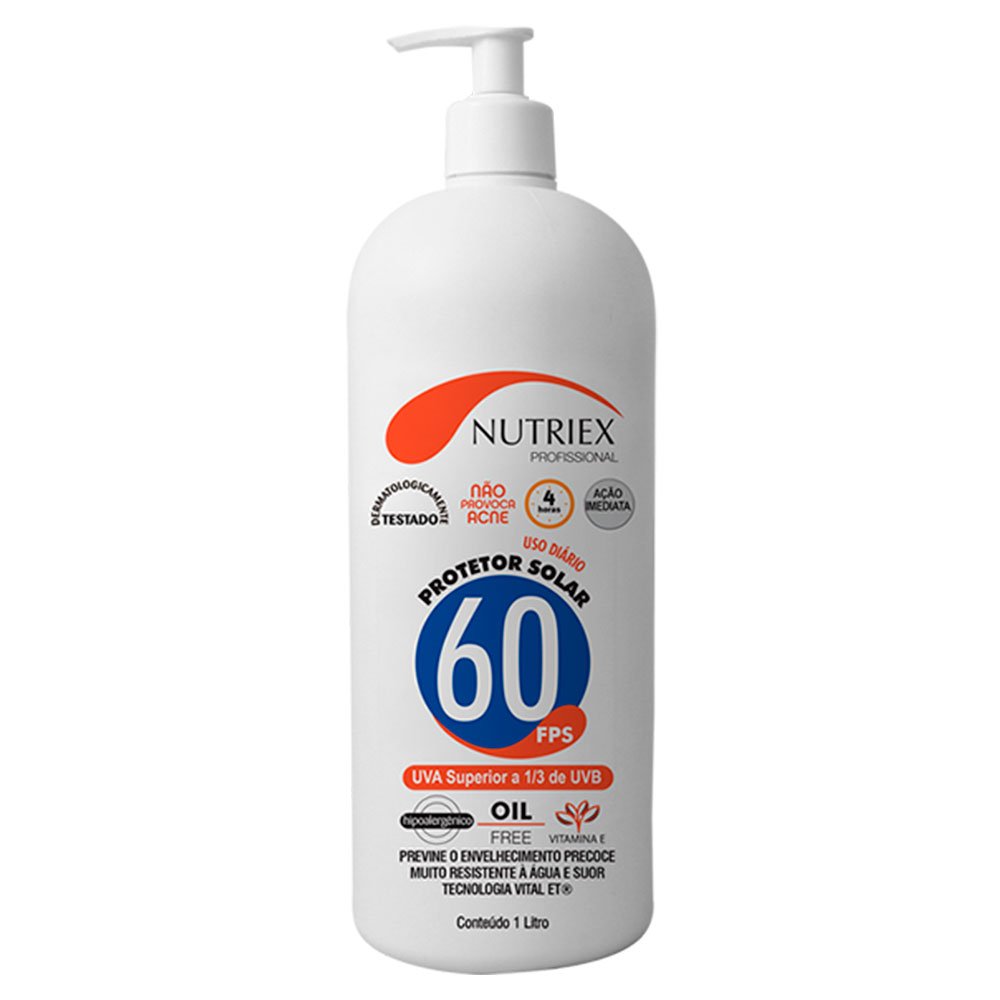 Protetor Solar Profissional FPS 60 13 UVA 1 Litro NUTRIEX-61028
