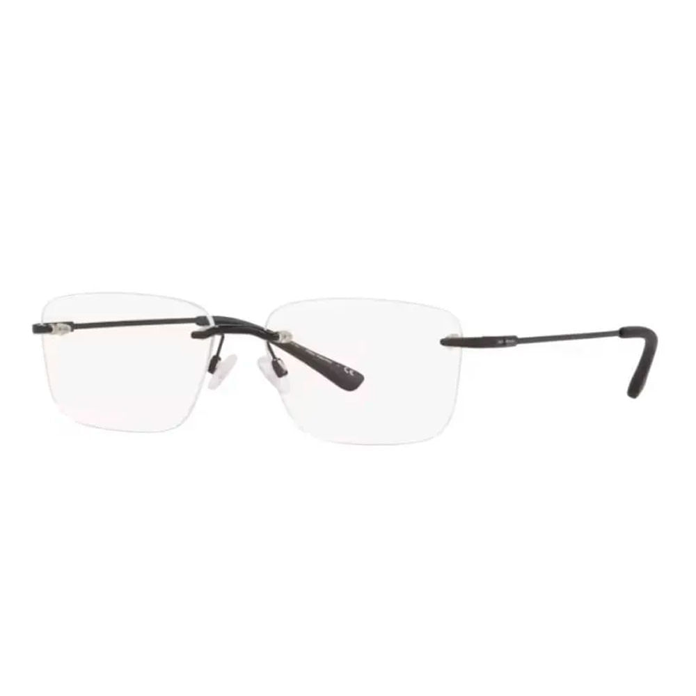 Armação de Óculos de Grau Masculino Jean Monnier Retangular J81216 Cor Preto Fosco