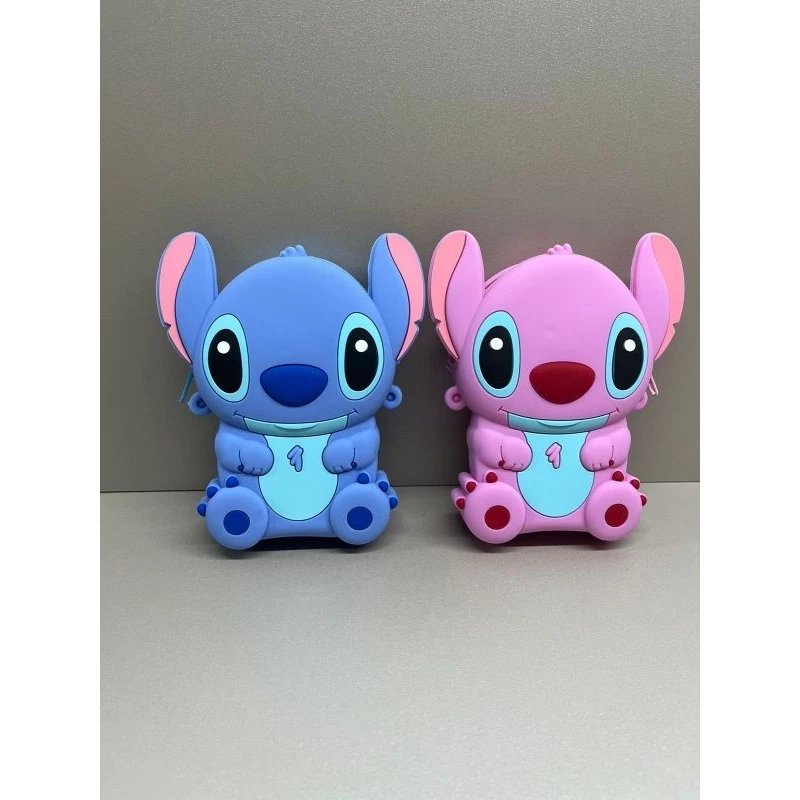 Foto 4 de Bolsinha De Silicone infantil Stitch & Angel Transversais e de ombro
