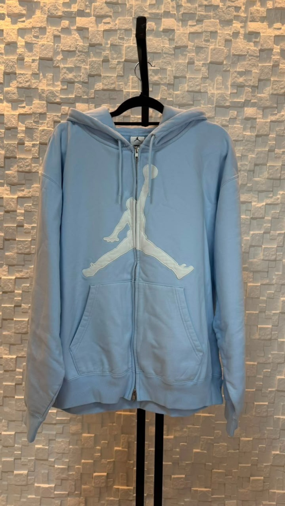 Air Jordan x Supreme Jaqueta Hooded Light Blue SS26-W15 — M, Novo