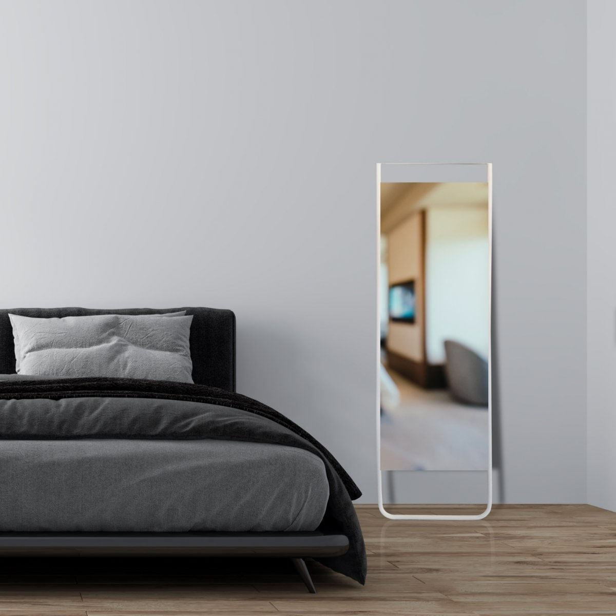 Espelho de Chão Curve 150x43cm Branco