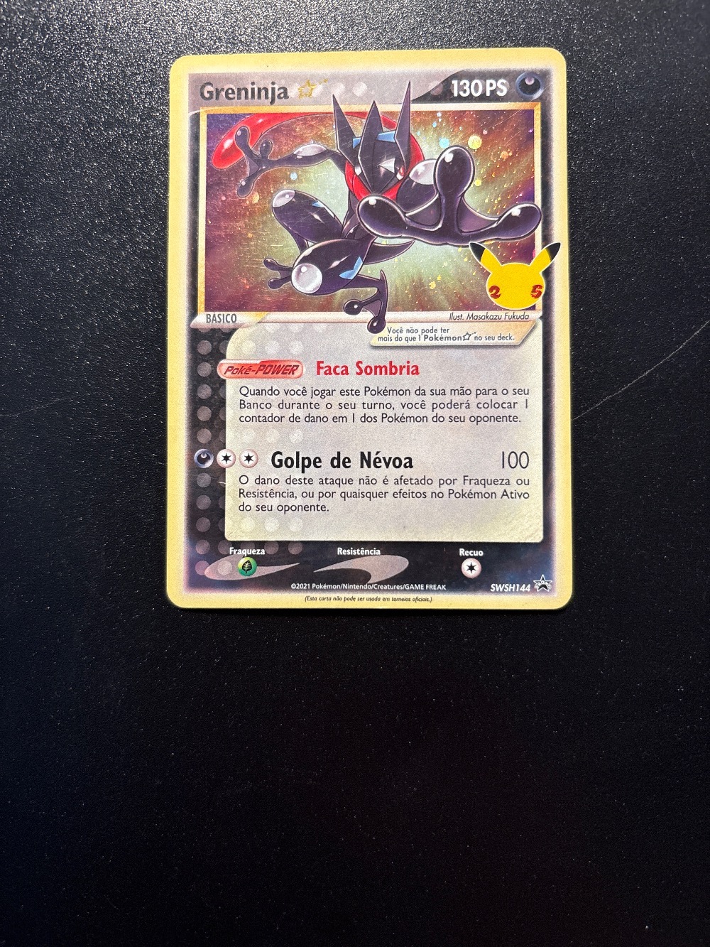 Greninja Star (SWSH144) Espada e Escudo Promos Pokémon TCG — Moderately Played, Usado