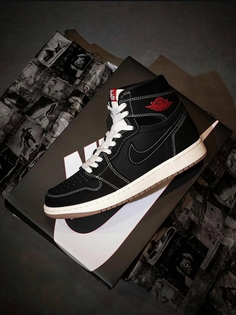 Air Jordan 1 Retro High OG Flight Club Black Sail — 38 / 39 / 40 / 41 / 42, Novo