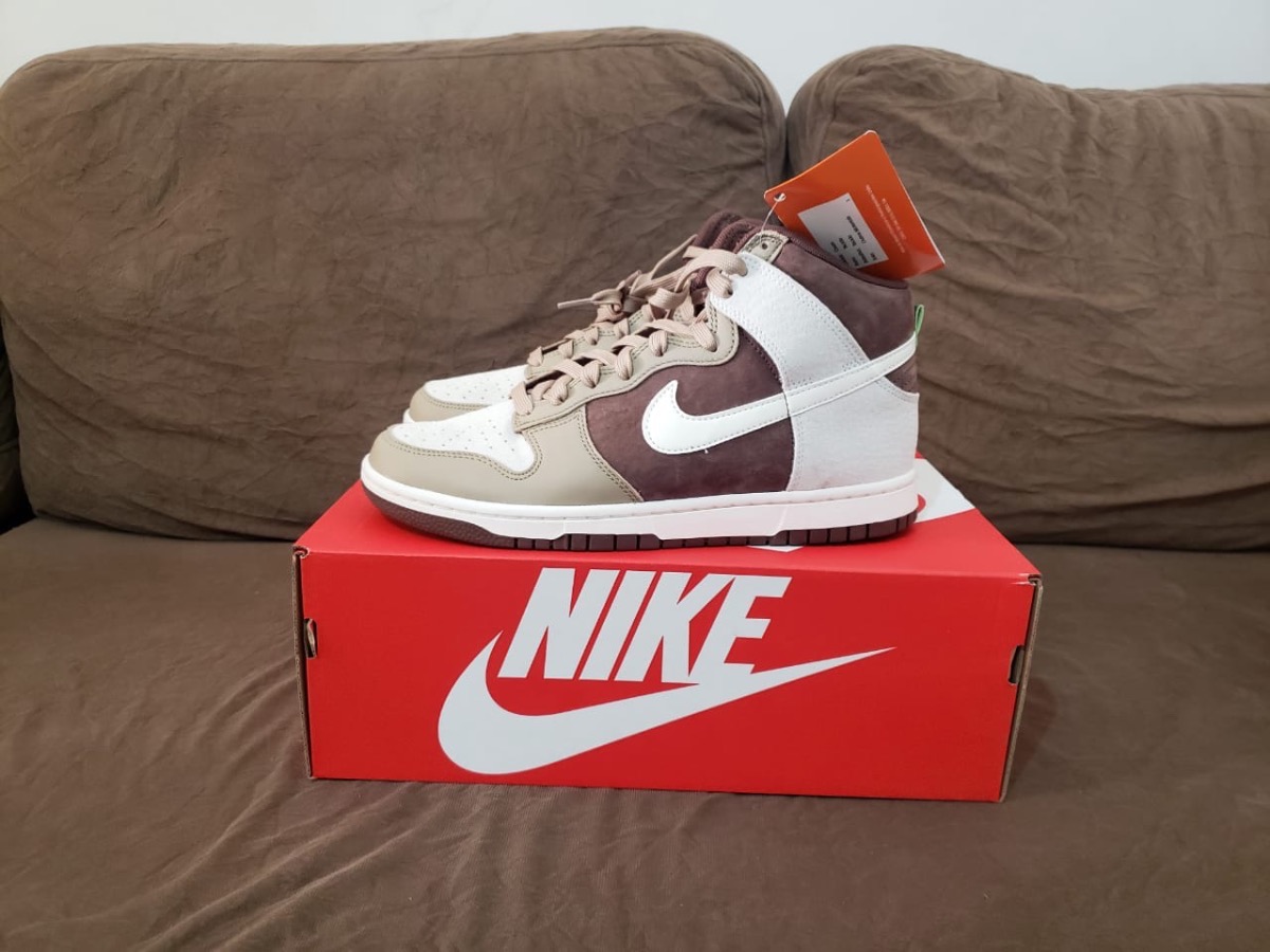 Nike Dunk High Light Chocolate — 40, Novo
