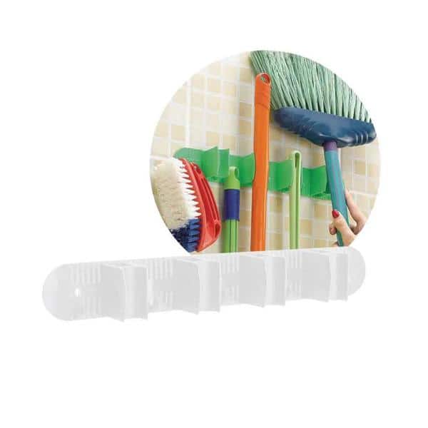 Suporte para vassouras, Branco, 185/B, Nitronplast 1 UN