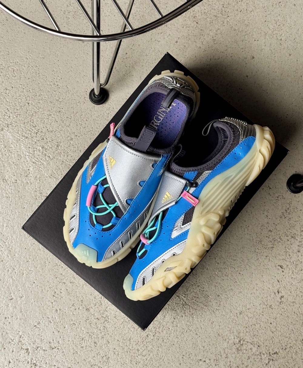 Pharrell Williams x adidas Water Moc Lucid Ray Blue Silver Metallic — 38, Novo