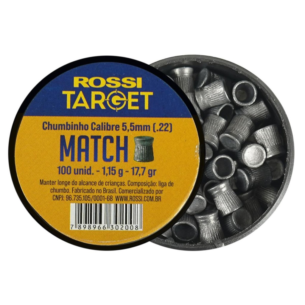 1 Lata d Chumbinho Rossi Target Match 5.5mm