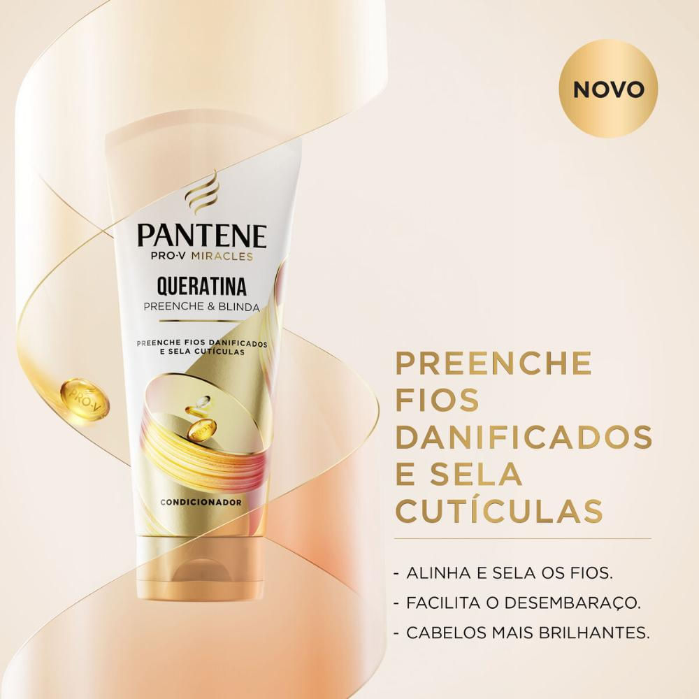 Foto 5 de Condicionador Pantene Pro-V Miracles Queratina 250ml