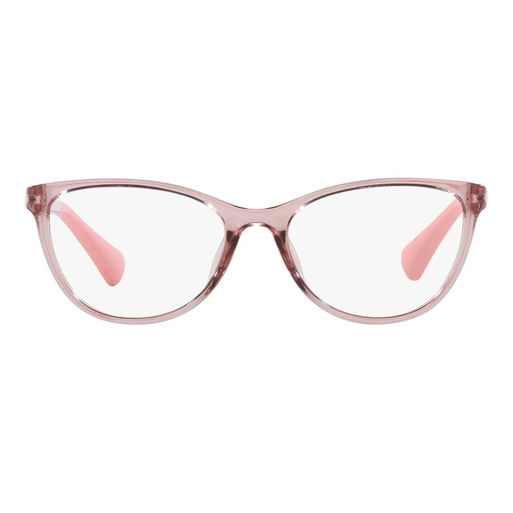 Armação de Óculos de Grau Miraflex MF4010 Feminino Gatinho Acetato Rosa Translúcido