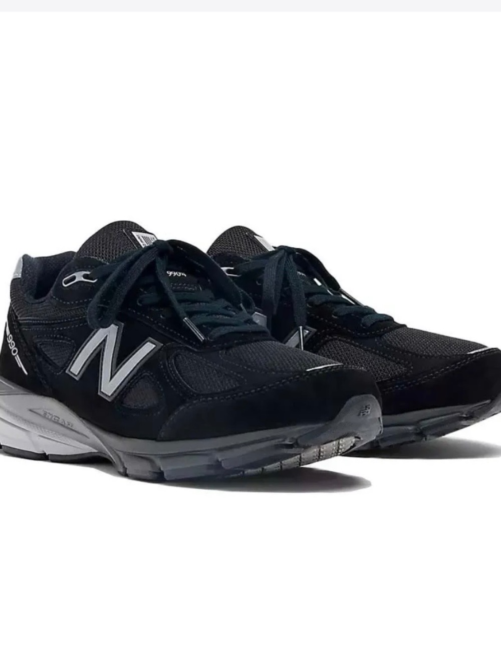 New Balance 990v4 Made in USA Black Silver — 39, Novo