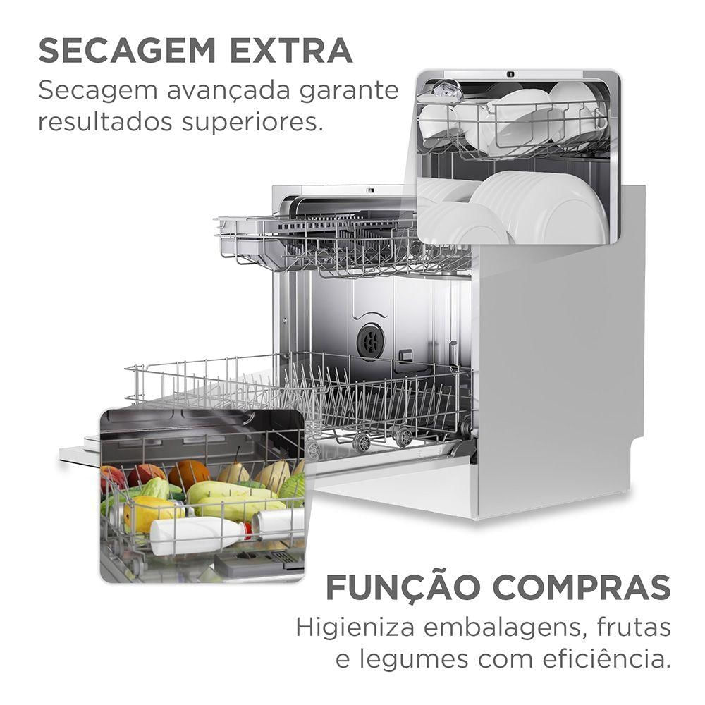 Foto 4 de Lava-louças Midea 8 Serviços Touch Plus Branco 220V (MDWTF08W2)