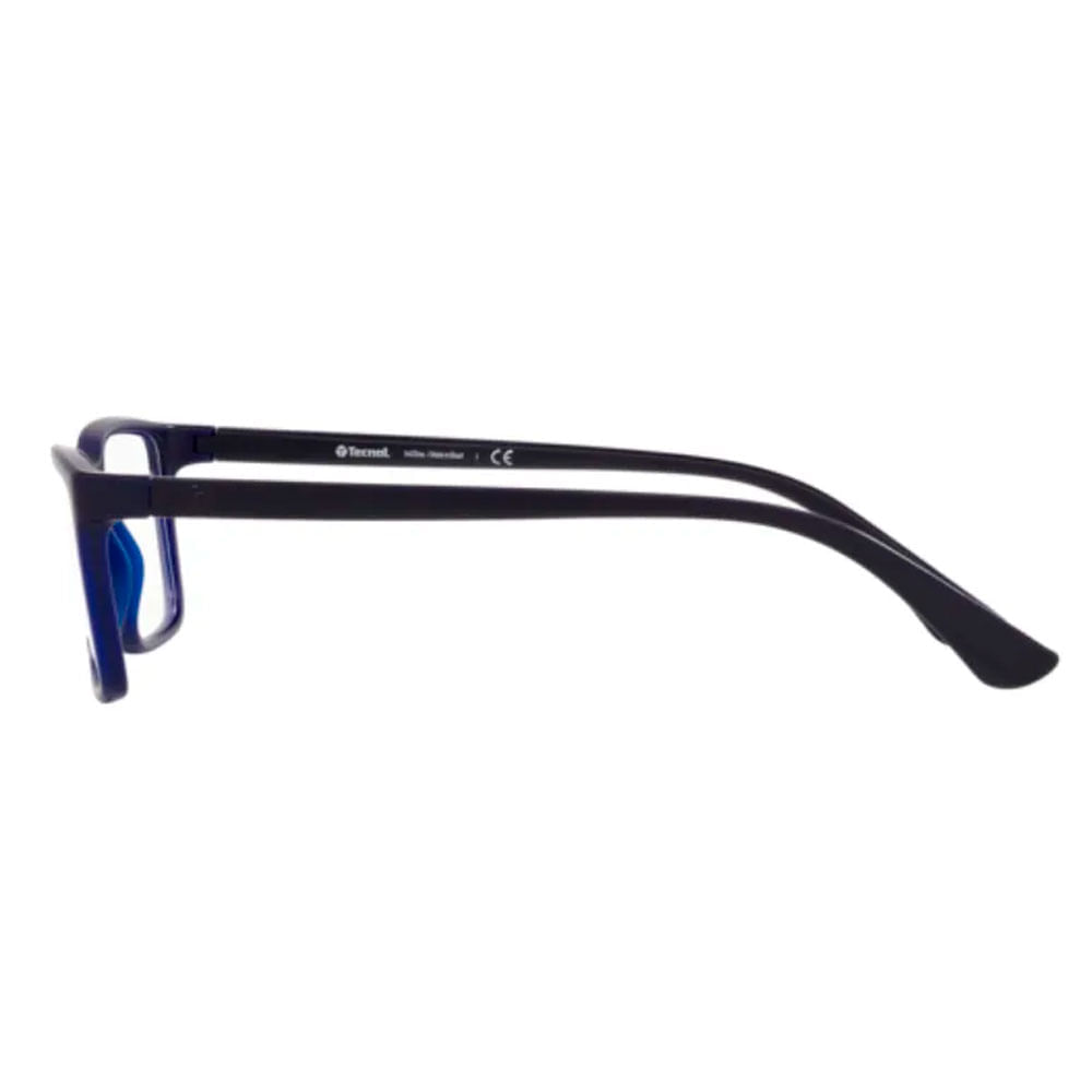 Foto 3 de Armação de Óculos de Grau Masculino Tecnol Retangular TN3089 cor Azul Armação de Óculos de Grau Masculino Tecnol Retangular TN3089 cor A