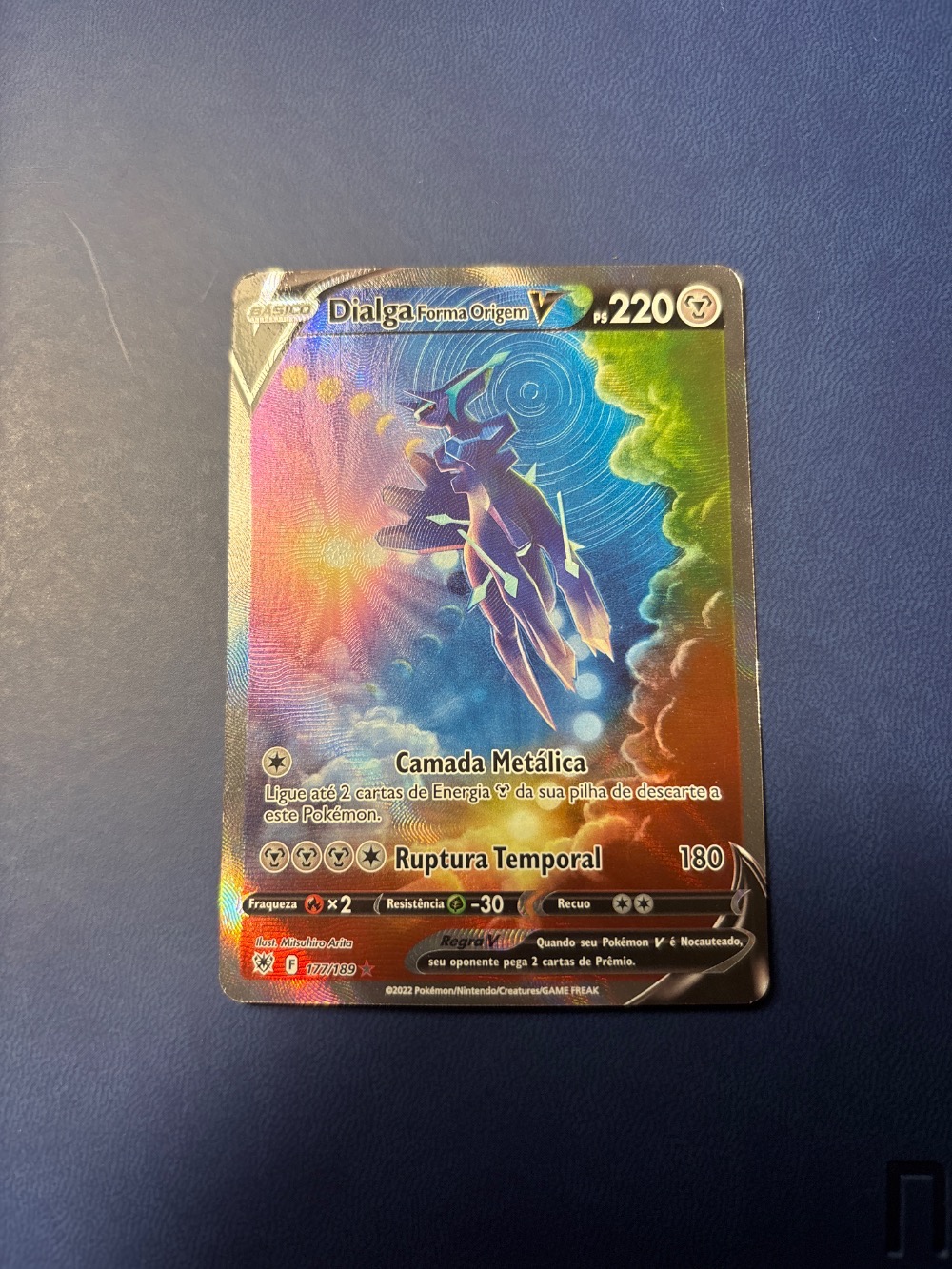 Dialga Forma Origem V (177/189) Estrelas Radiantes Pokémon TCG — Damaged, Usado
