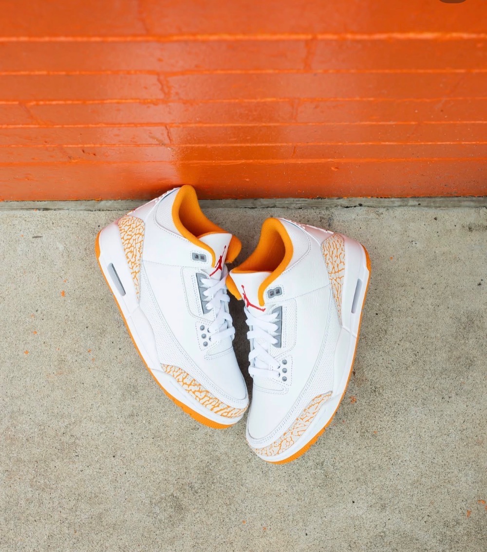 Air Jordan 3 White Orange Peel — 37, Novo