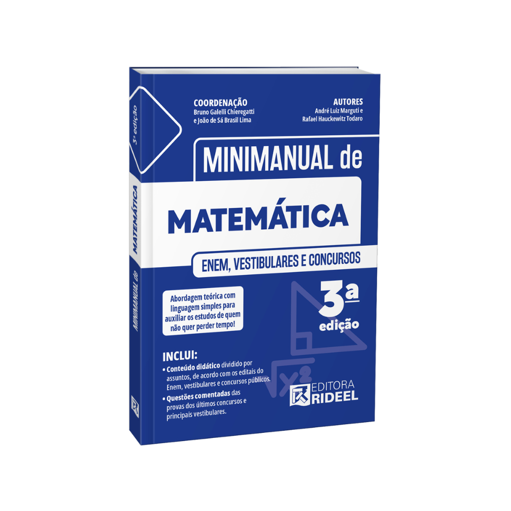 Minimanual de Matemática - Enem, vestibulares e concursos