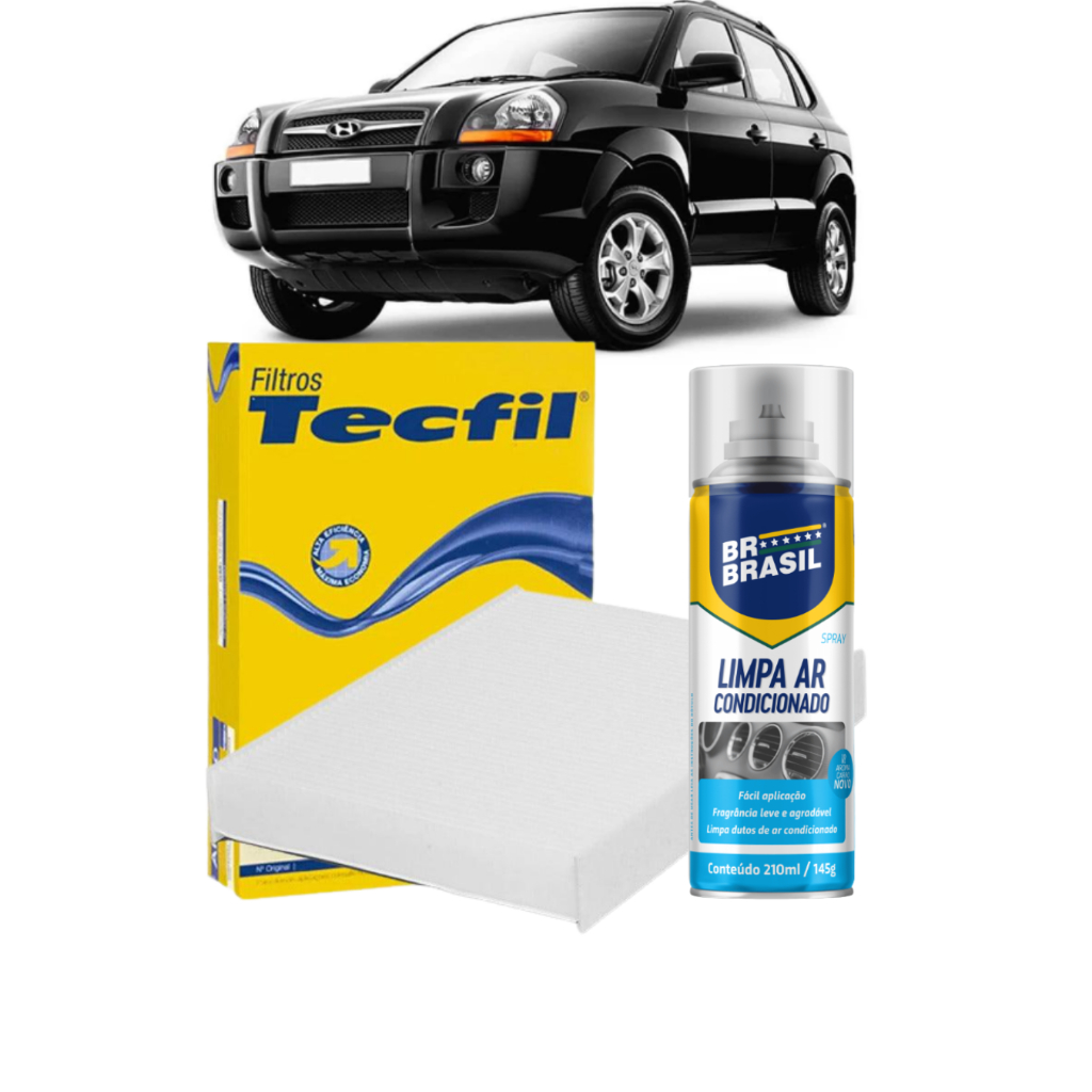 Filtro Cabine Ar Condicionado + Limpa ar Spray HYUNDAI Tucson 2.0 2.7
