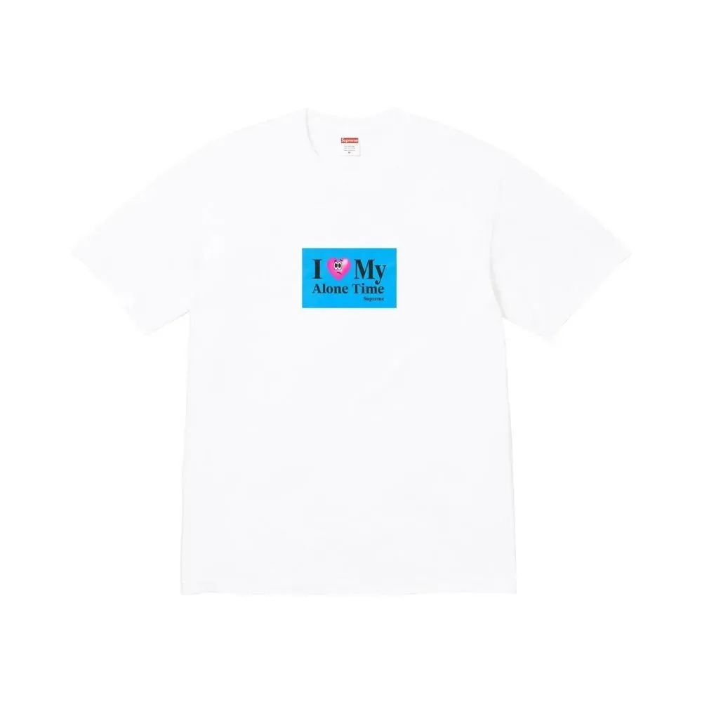 Camiseta Supreme Alone Time White SS26-W7 — G, Novo
