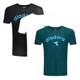 [APP] Kit Camiseta Diadora Com 3 Peças Logo Masculino