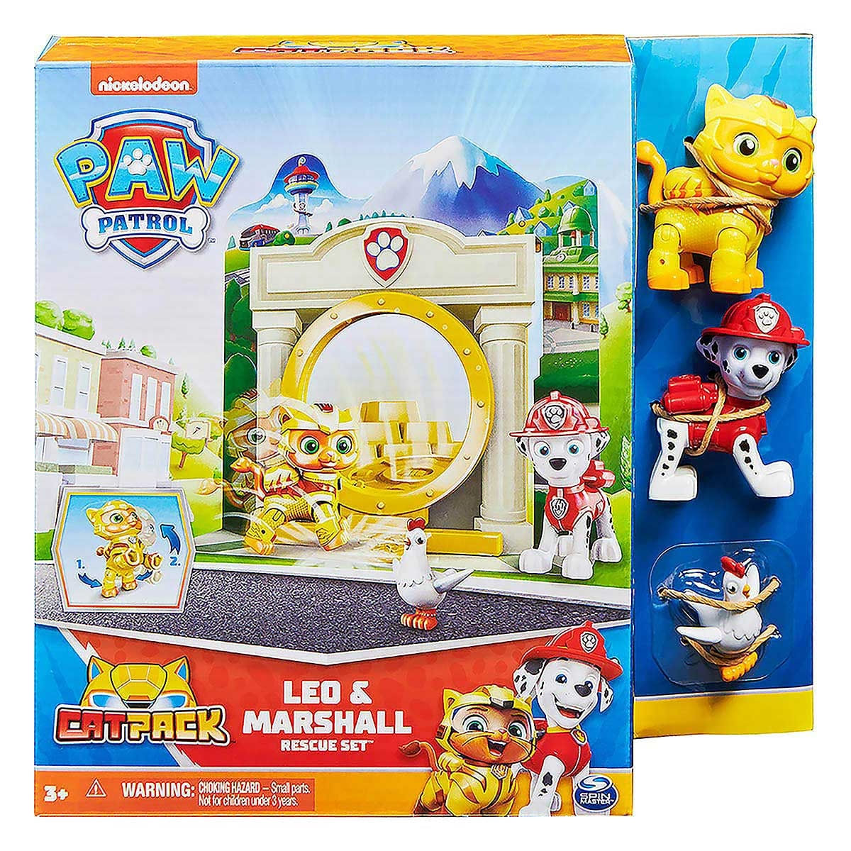 Patrulha Canina - Kit De Salvamento 3 Bonecos Cat Pack Leo E Marshall