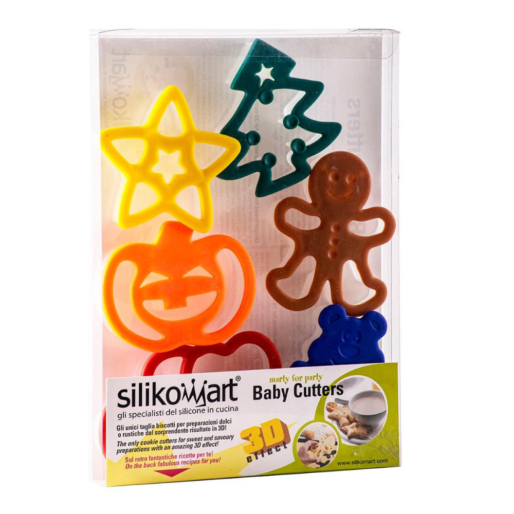 Foto 5 de Jogo de Moldes Biscoito Doce 6 peças Natal 3D Silikomart