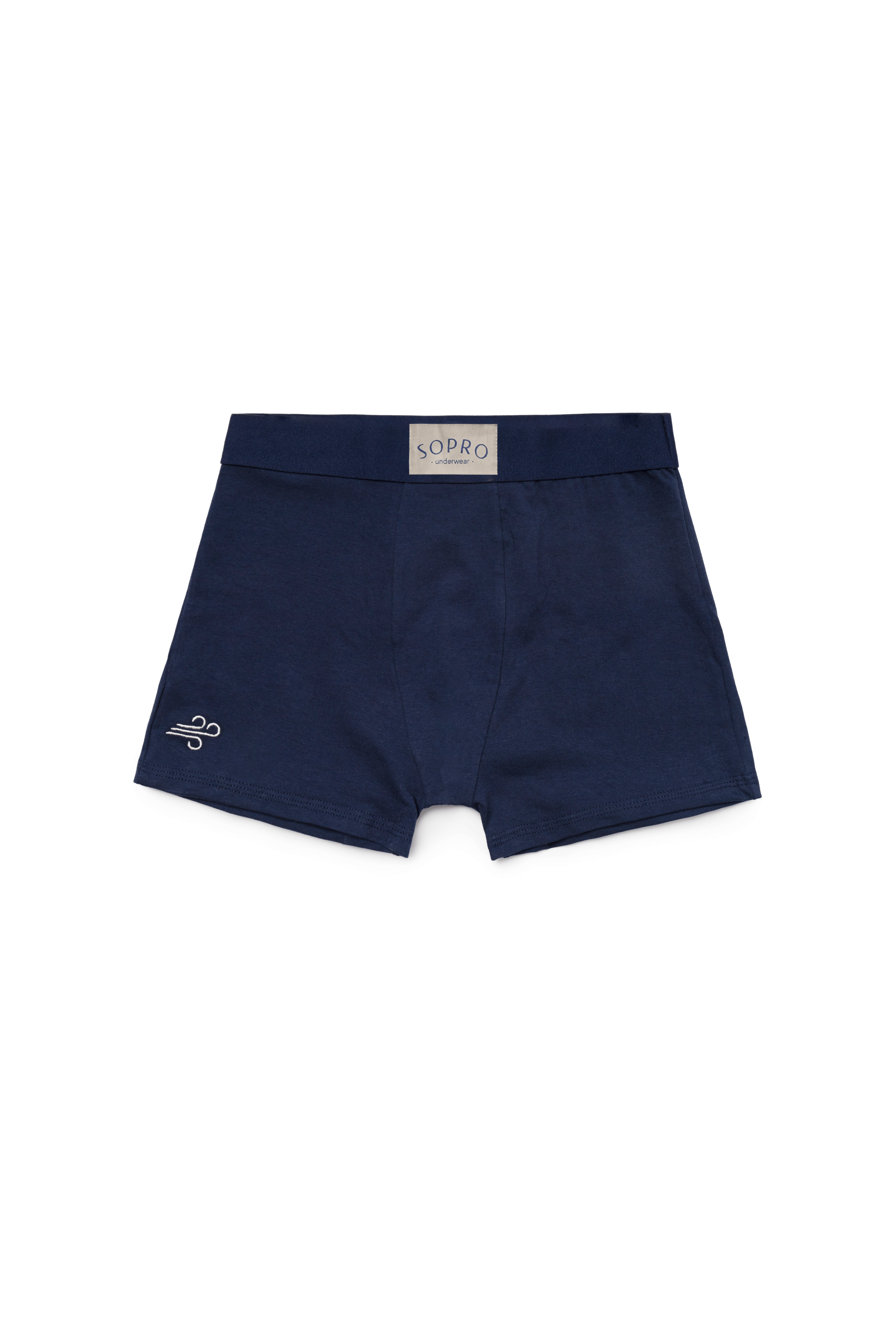 Cueca Sopro Soft Boxer Marinho — M / XG, Novo