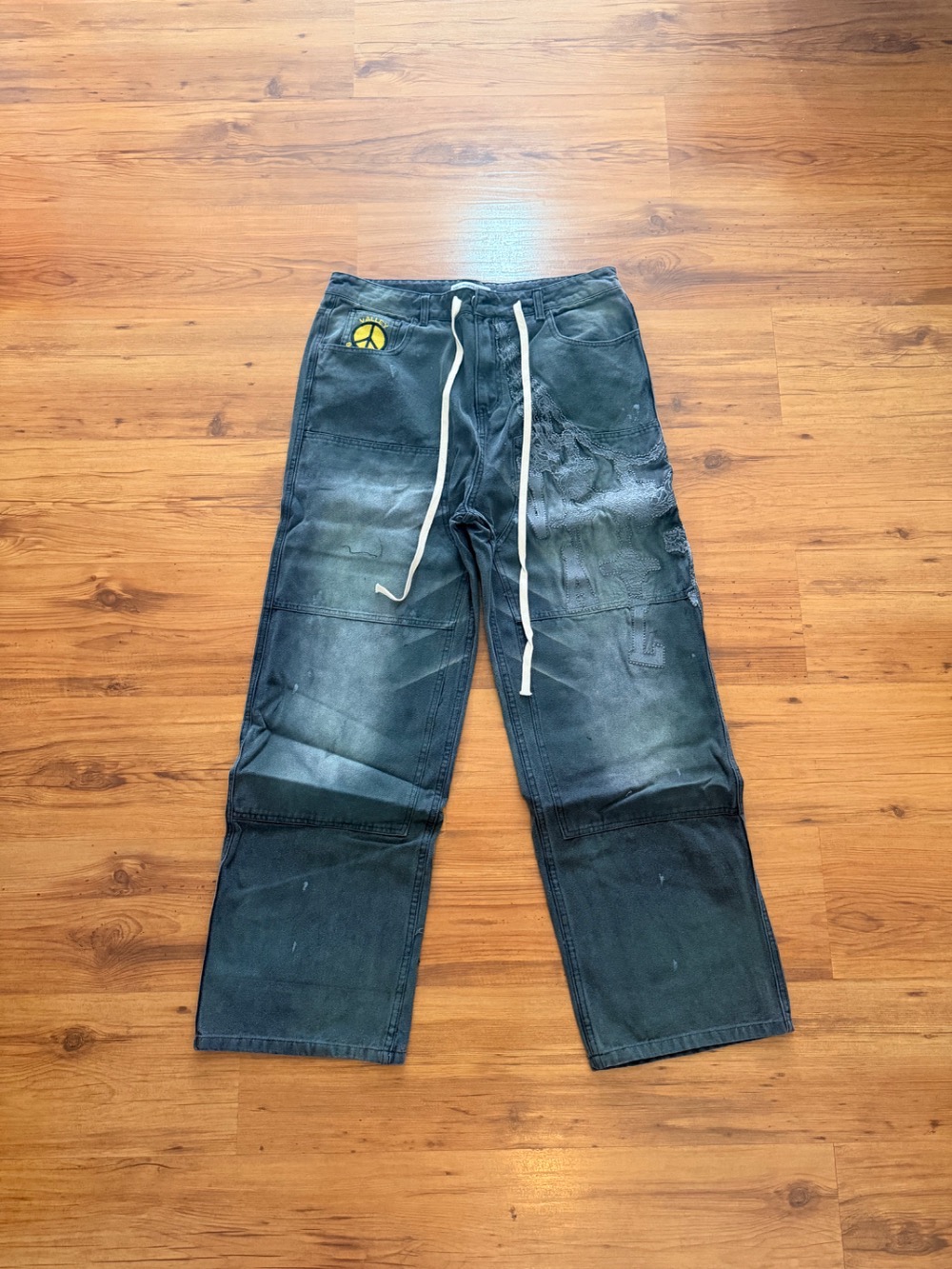 Calça Vale Lives Forever Chain Painters Asphalt — 42, Novo