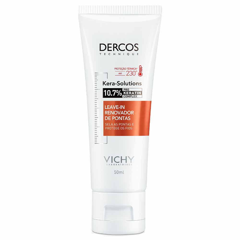 Leave-in Renovador de Pontas Antifrizz e Proteção Térmica Vichy Dercos Kera Solutions — 50ml