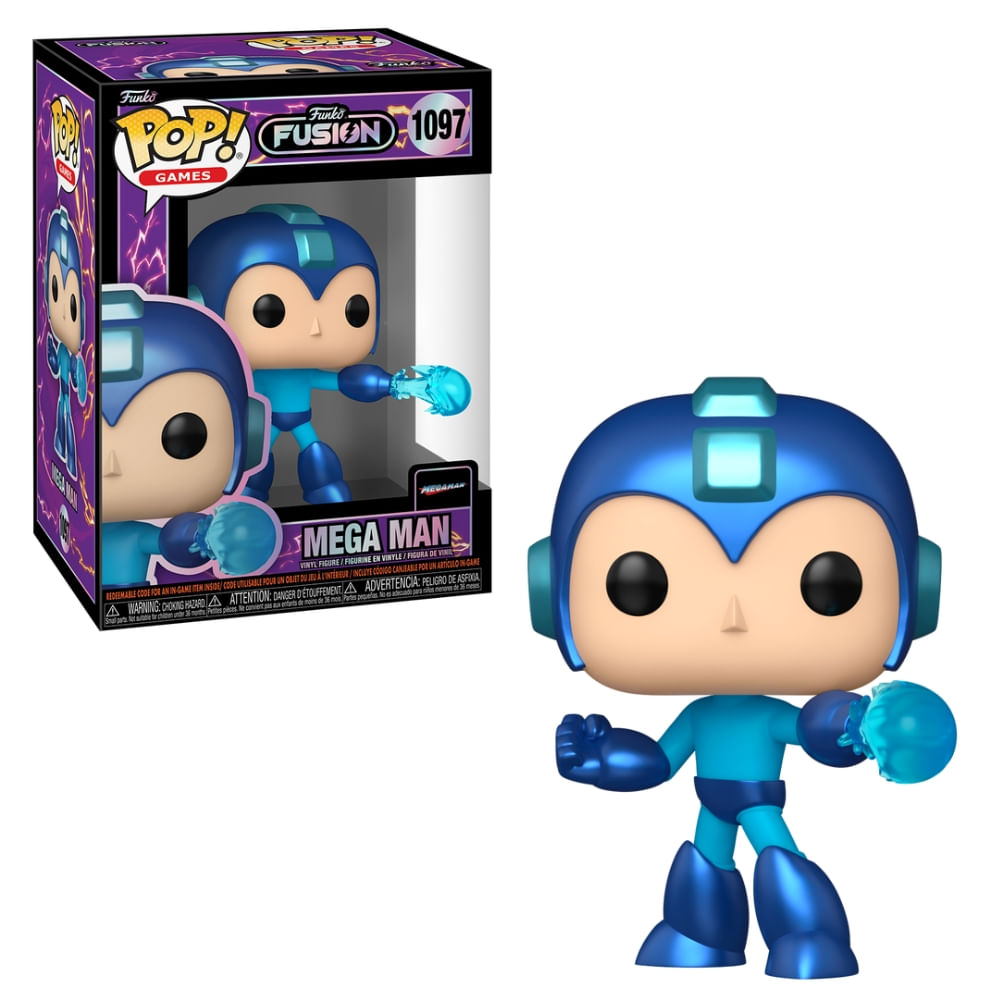 Boneco Funko Pop! Funko Fusion - Mega Man com Chase