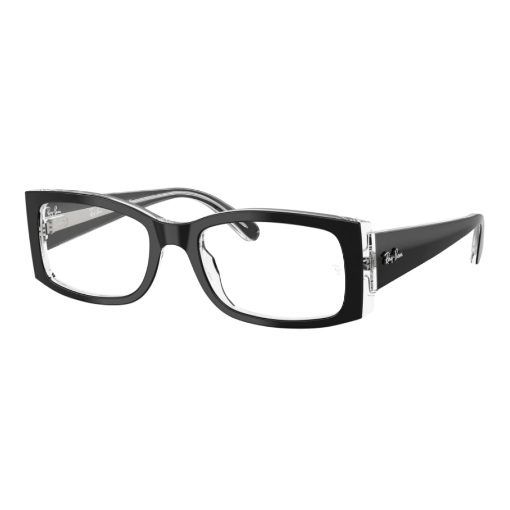 Armação de Óculos de Grau Ray-Ban RX5434 Feminino Quadrado Acetato Preto