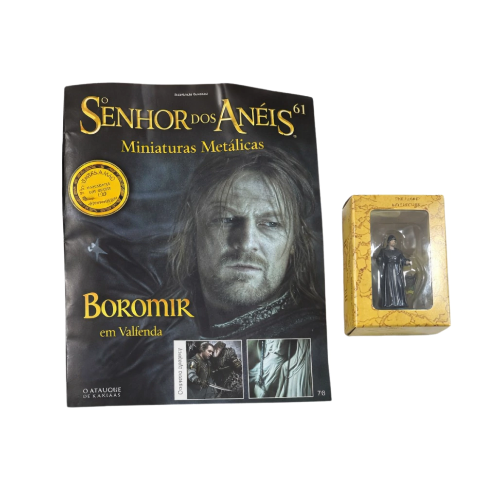 Coleção Senhor Dos Anéis Eaglemoss N61 Boneco Metal Boromir(COLECIONÁVEL)