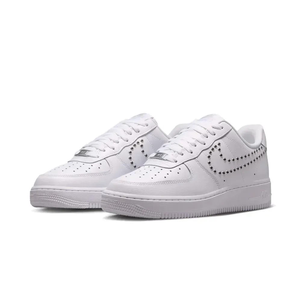 Nike Air Force 1 '07 LV8 White Metallic Silver Feminino — 36, Novo