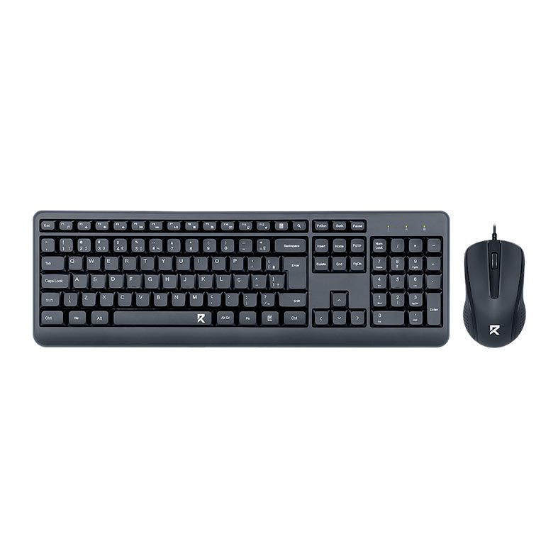 Kit Teclado e Mouse Redragon BS-7092, ABNT2, 1200DPI, Preto, BS-7092