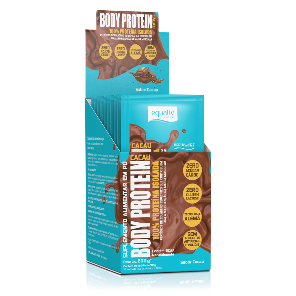 Body Protein Cacau - 10 Sachês